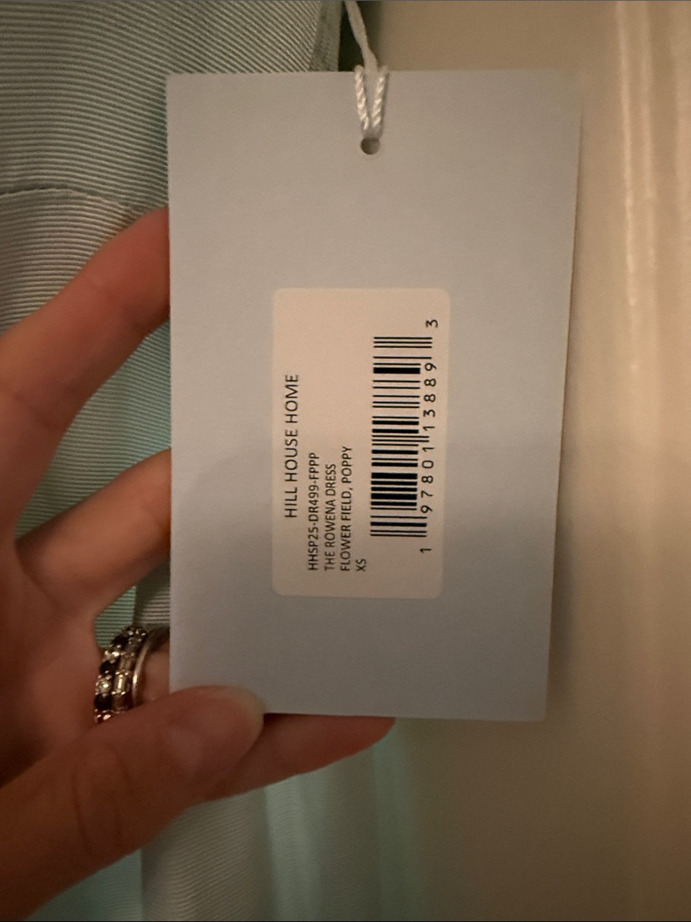 Hill House Rowena - Light Blue Floral Maxi Dress with Orange Poppy Print - Picture 4 of 10